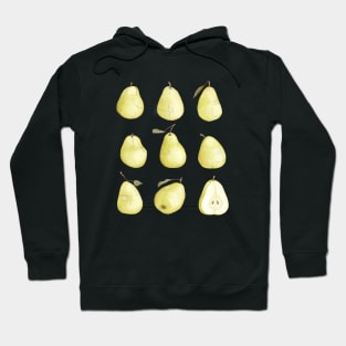 Yellow Pear Pattern design Hoodie